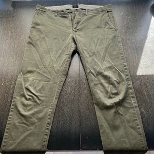 J. Crew 33x32 Olive Chinos